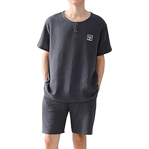 【60%OFF】【999円】 ヒルトップクラウド メンズ 綿100％ ダブルガーゼ ルームウェア上下セット