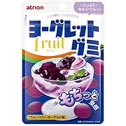 アトリオン製菓 ヨーグレットグミフリュイブルーベリー 44g×10袋