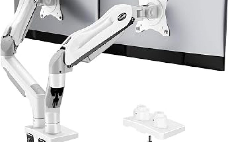 【プライム限定 5,863円-1380pt】HUANUO 2画面 デュアルモニターアーム
