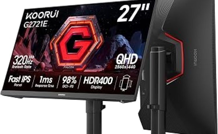 【19,980円】KOORUI ゲーミングモニター 27インチ WQHD 2560×1440 320Hz対応 G2721E
