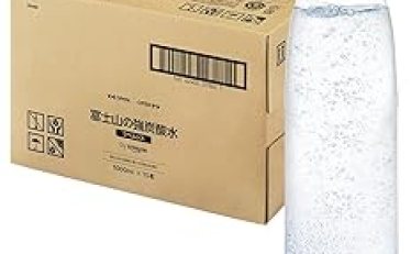 炭酸水 ラベルレス 富士山の強炭酸水 1000ml ×15本