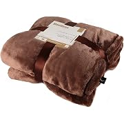 Moelleux(モエル)とろける2枚合わせフランネル毛布 シングルサイズ ココア