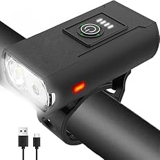 【58%OFF】【999円】 Jegatry USB充電式 高輝度1000ルーメン IPX6防水 6段階調光 懐中電灯兼用 自転車ライト