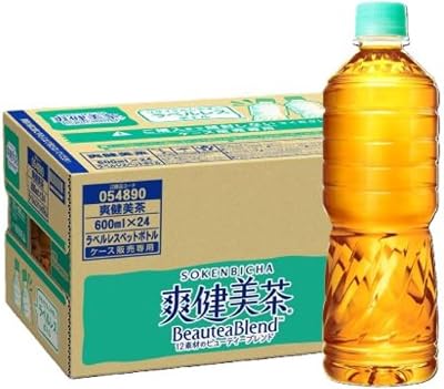 【20%OFF】【対象者限定】Coca-Cola 爽健美茶 ラベルレス 600ml×24本 送料込1,506円(67.5円/本)【カフェインゼロ】