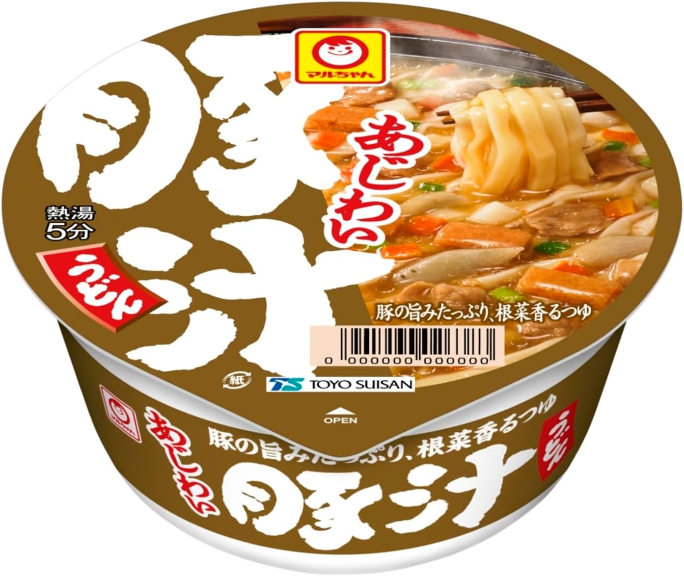 【プライムデー】【49%OFF】【1,555円（定期便1,400円）】 マルちゃん あじわい豚汁うどん 109g×12個