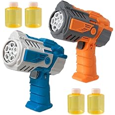 【プライム感謝祭】【60%OFF】【999円】 RIORES シャボン玉 LEDライト付き 電動バブルガン 2個セット