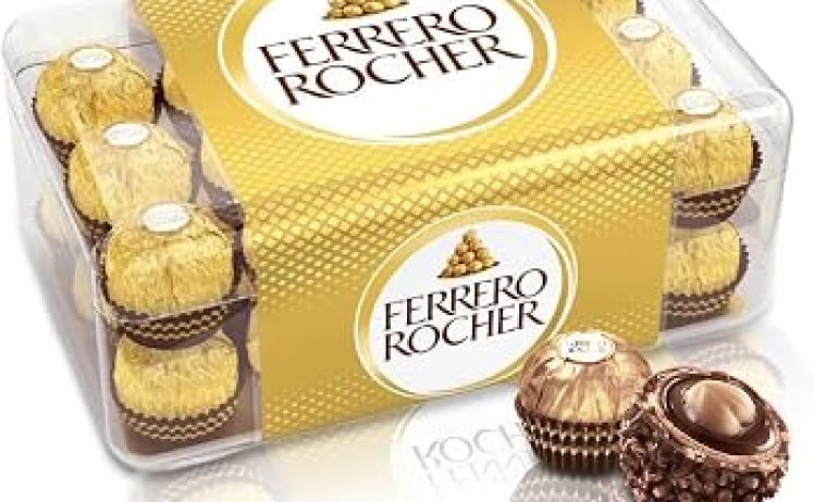 【2,475円ｰ1238pt】フェレロ ロシェ Ferrero Rocher ヘーゼルナッツ ミルクチョコレート 30粒(375g)