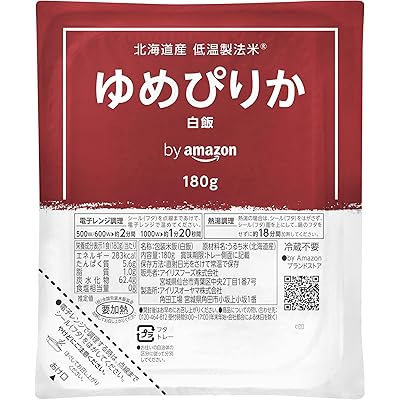 【22%OFF】【対象者限定】by Amazon 北海道産 ゆめぴりか パックご飯 180g×24個 送料込2,320円(おトク便3種で2,180円・90.8円/個)