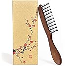 【40%OFF】【1,608円】 KUSANMOLI テラヘルツ コーム型 頭皮マッサージ 手持ちタイプ 檀木 かっさ