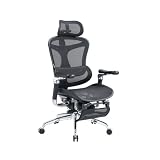 【65,000円OFF！】SIHOO Doro C500 with footrest － 6D連動アームレスト4段階調整 自動適応ランバーサポート 3Dヘッドレスト 約135度リクライニング 耐荷重135kgフットレスト付きデスクチェアが73,999円送料無料
