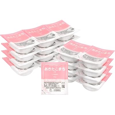【15%OFF】by Amazon パックご飯 秋田県産あきたこまち 180g×24個(白米) 送料込3,042円(おトク便3種で2,873円・119.7円/個)