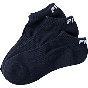 【%OFF】【580円】 FILA GOLF メンズ ワンポイント アンクルソックス 3足セット