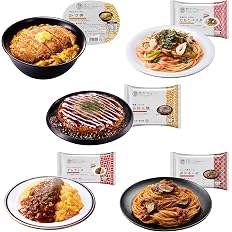 【ポイント45%】【実質3,020円（定期便2,745円）】 日清食品 冷凍完全メシDELI 5食厳選 かつ丼 たらこパスタ ボロネーゼ オムライス お好み焼 各1食 【送料無料】