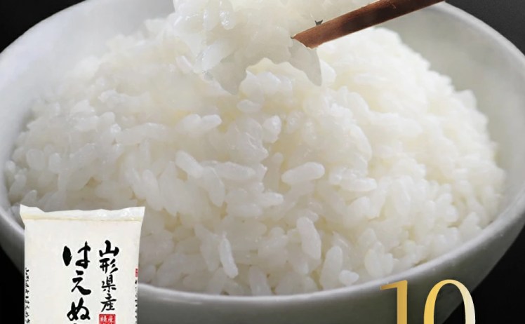【4,980円】山形県産 令和7年産 はえぬき 5kg×2袋 無洗米
