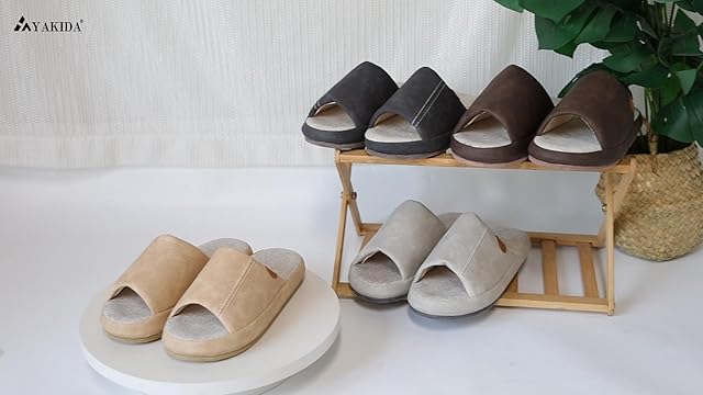 【50%OFF！】YAKIDA 夏用 室内 洗える 麻 ルームシューズが1,240円