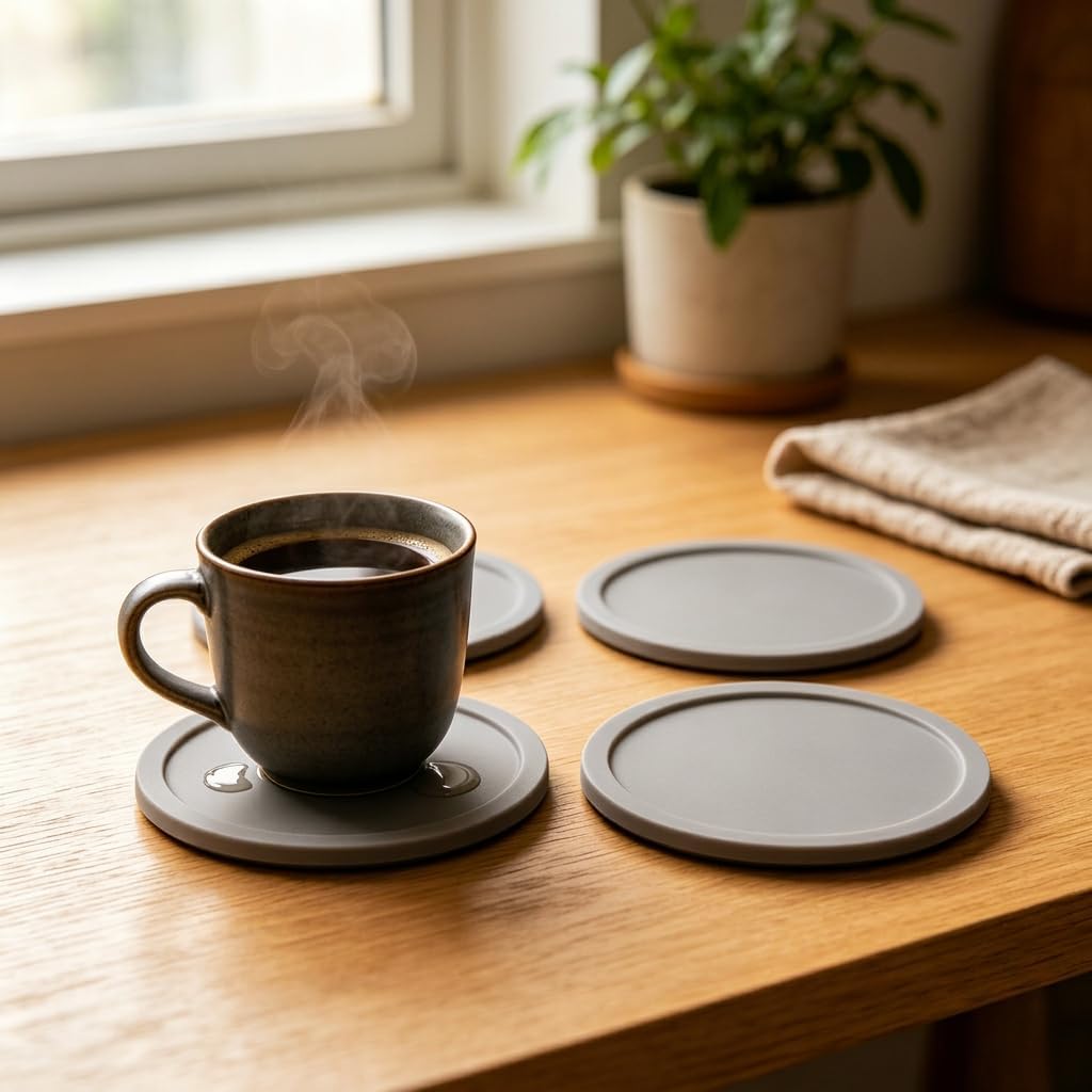 【83円】 Amazon Haul ノンスリップ シリコンコースター 4個セット 【送料無料】