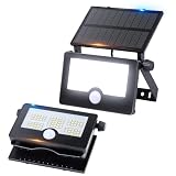 aurogeek ソーラーセンサーライト 2個セット － 屋外 防水 人感センサー搭載 1,000lm Type-C充電対応 2,400mAh 85LED搭載 IP67防塵防水 昼光色が2,034円（1,017円/個）